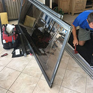 sliding glass door frame repair Palm Valley
